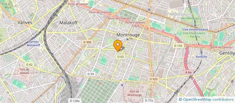 localisation de l'entreprise MADAME ANAELLE PERON  MONTROUGE