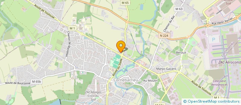 localisation de l'entreprise MADAME ANAELLE ROUQUETTE  CORNEBARRIEU