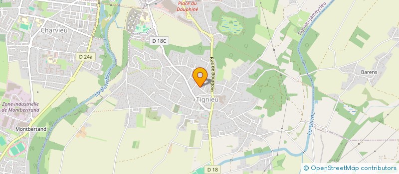 localisation de l'entreprise MADAME ANAELLE STOLZ  TIGNIEU-JAMEYZIEU