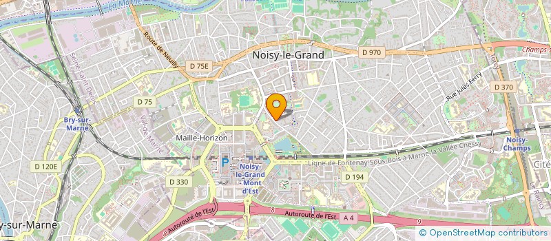 localisation de l'entreprise MADAME ANAELLE TELLART  NOISY-LE-GRAND