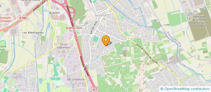 localisation de l'entreprise MADAME ANAELLE THOMAS  VEDENE