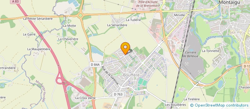 localisation de l'entreprise MADAME ANAELLE THOMAS à MONTAIGU-VENDEE