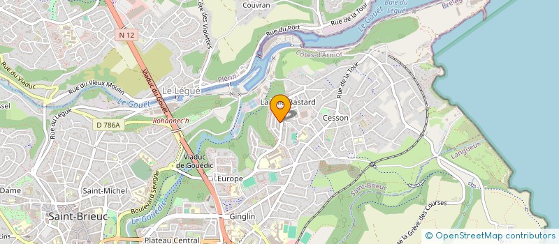 localisation de l'entreprise MADAME ANAICK MORICEAU à SAINT-BRIEUC