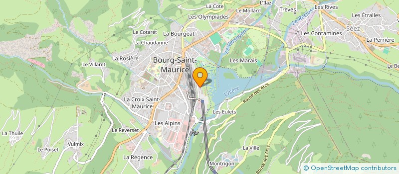 localisation de l'entreprise MADAME ANAIS ADAMCZEWSKI  BOURG-SAINT-MAURICE