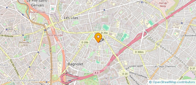 localisation de l'entreprise MADAME ANAIS AHMANE à BAGNOLET