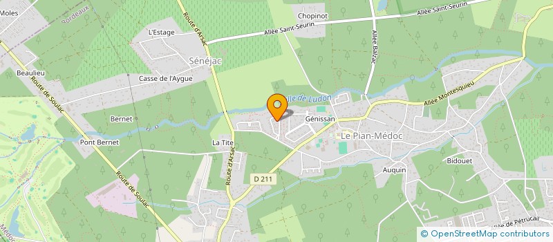 localisation de l'entreprise MADAME ANAIS ALAMICHEL  LE PIAN-MEDOC