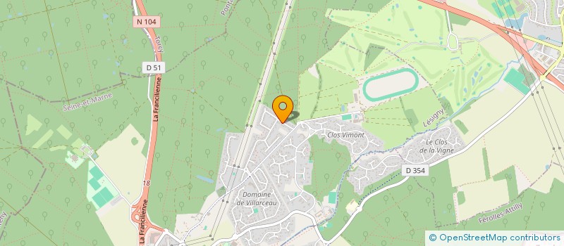 localisation de l'entreprise MADAME ANAIS ALEXANDRE  LESIGNY