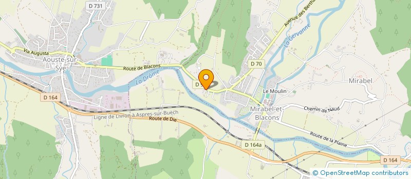 localisation de l'entreprise MADAME ANAIS ALTOT  MIRABEL-ET-BLACONS