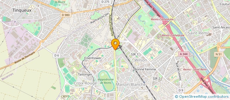 localisation de l'entreprise MADAME ANAIS ANGUILET SOGLO  REIMS