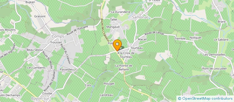 localisation de l'entreprise MADAME ANAIS ARCIVAUX  SAMONAC