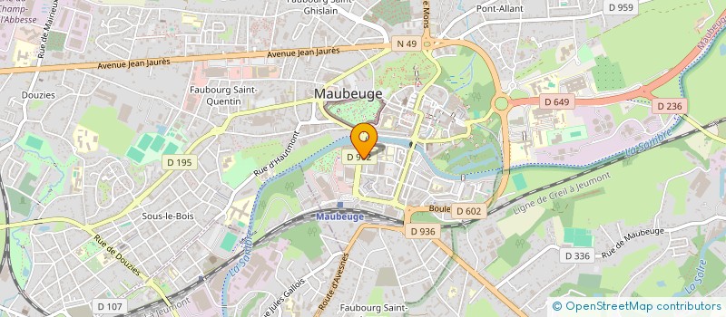 localisation de l'entreprise MADAME ANAIS ASTIC  MAUBEUGE