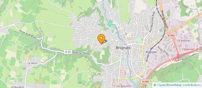 localisation de l'entreprise MADAME ANAIS ATHMANE  BRIGNAIS