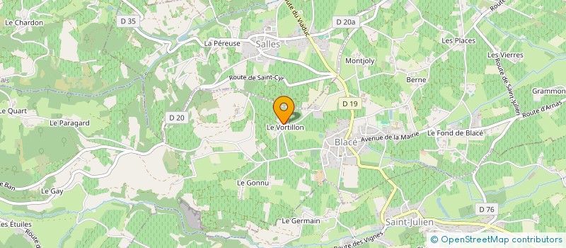 localisation de l'entreprise MADAME ANAIS AUCEL  BLACE