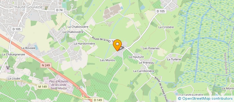 localisation de l'entreprise MADAME ANAIS AUDUC  HAUTE-GOULAINE