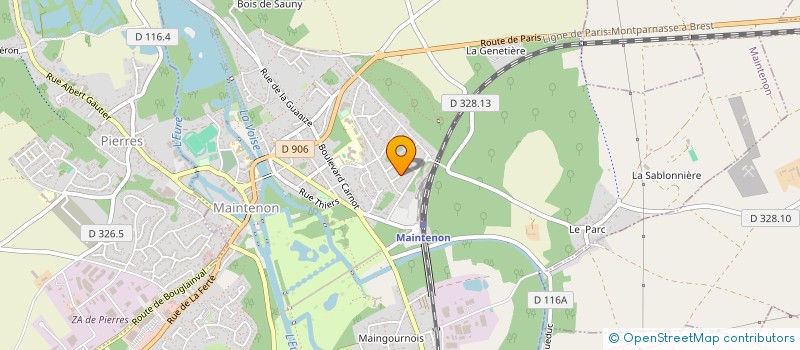 localisation de l'entreprise MADAME ANAIS BADIN à MAINTENON
