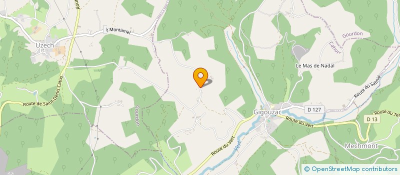 localisation de l'entreprise MADAME ANAIS BALDY  GIGOUZAC