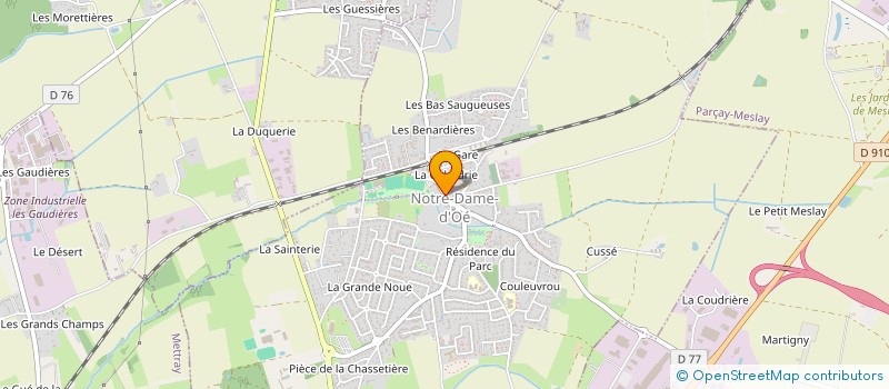 localisation de l'entreprise MADAME ANAIS BARBET  NOTRE-DAME-D'OE