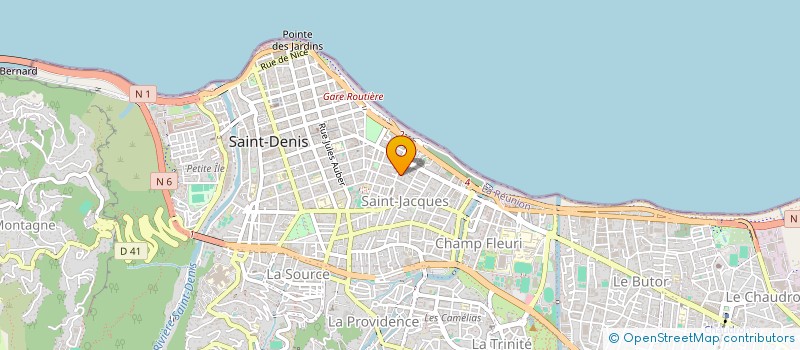localisation de l'entreprise MADAME ANAIS BARET à SAINT-DENIS