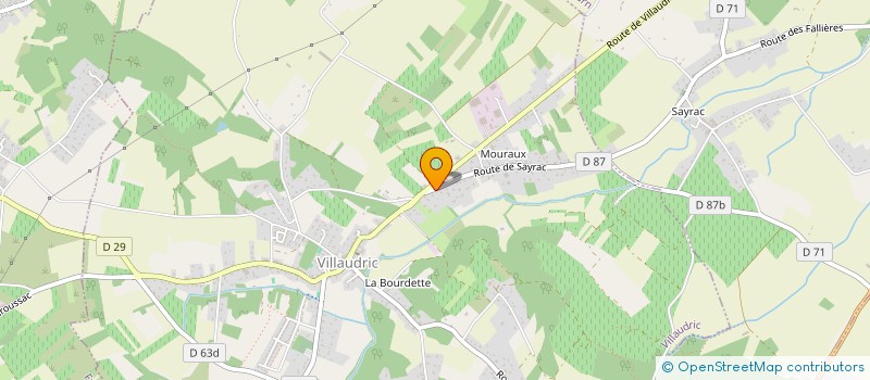 localisation de l'entreprise MADAME ANAIS BARON  VILLAUDRIC