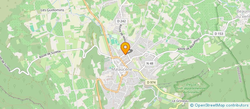 localisation de l'entreprise MADAME ANAIS BAUD  MALAUCENE