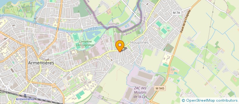 localisation de l'entreprise MADAME ANAIS BAUDOUIN  HOUPLINES