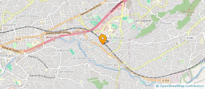 localisation de l'entreprise MADAME ANAIS BAYLE  TOULON