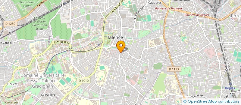 localisation de l'entreprise MADAME ANAIS BAZILLOU--GARIBALDI  TALENCE