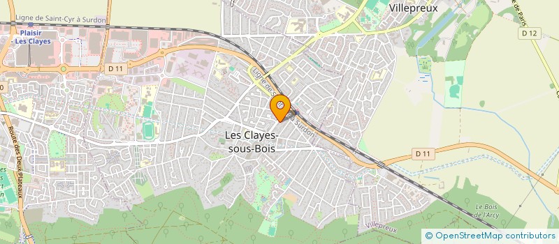 localisation de l'entreprise MADAME ANAIS BAZOT  LES CLAYES-SOUS-BOIS