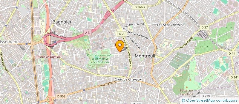 localisation de l'entreprise MADAME ANAIS BEAULIEU à MONTREUIL