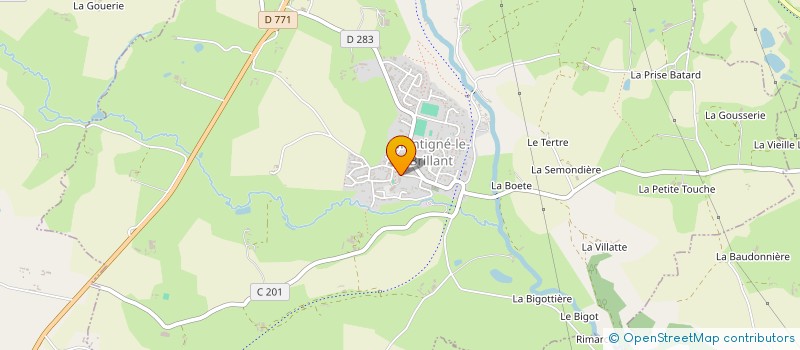 localisation de l'entreprise MADAME ANAIS BEAUMIER à MONTIGNE-LE-BRILLANT