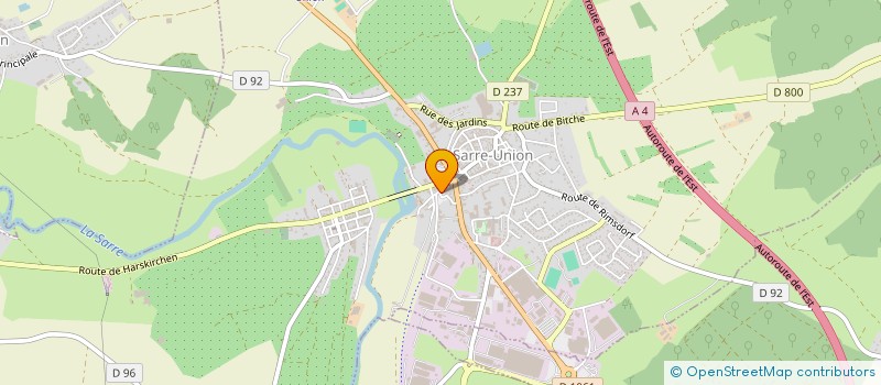 localisation de l'entreprise MADAME ANAIS BECKENDORF  SARRE-UNION