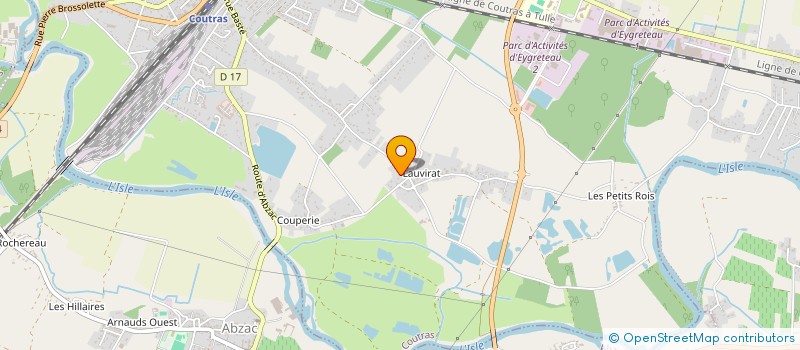 localisation de l'entreprise MADAME ANAIS BEINAT  COUTRAS