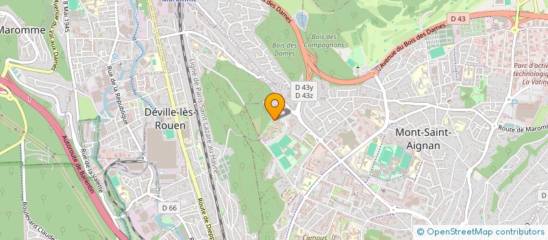 localisation de l'entreprise MADAME ANAIS BELLET  MONT-SAINT-AIGNAN