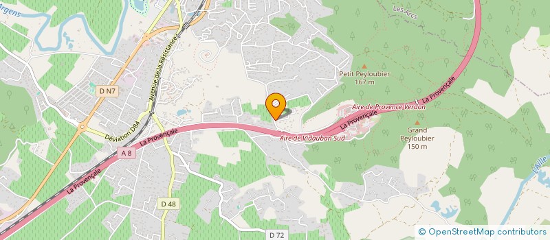 localisation de l'entreprise MADAME ANAIS BENARD  VIDAUBAN