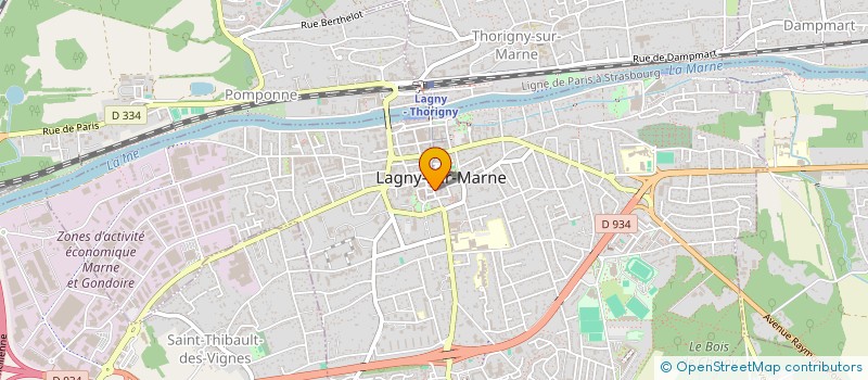 localisation de l'entreprise MADAME ANAIS BERARD  LAGNY-SUR-MARNE