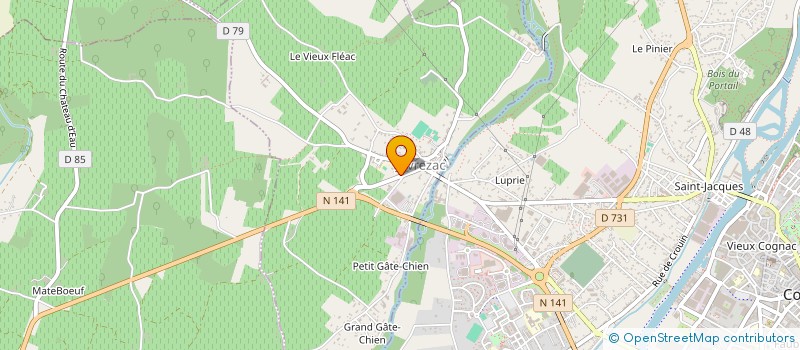 localisation de l'entreprise MADAME ANAIS BERNADET à COGNAC
