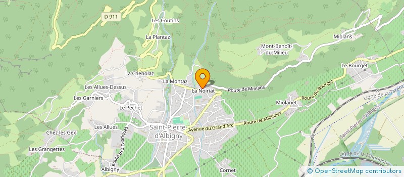 localisation de l'entreprise MADAME ANAIS BERTHOUD  SAINT-PIERRE-D'ALBIGNY