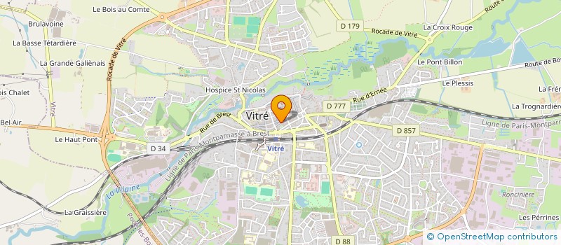 localisation de l'entreprise MADAME ANAIS BESNARD  VITRE