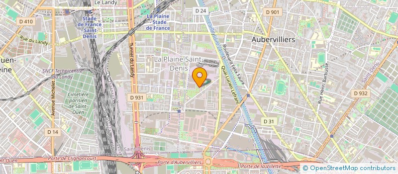 localisation de l'entreprise MADAME ANAIS BESSAI  AUBERVILLIERS