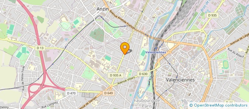 localisation de l'entreprise MADAME ANAIS BEVILLON  VALENCIENNES