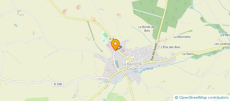 localisation de l'entreprise MADAME ANAIS BIENFAIT à LA BAZOCHE-GOUET