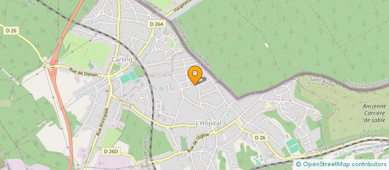 localisation de l'entreprise MADAME ANAIS BIESEN  L'HOPITAL