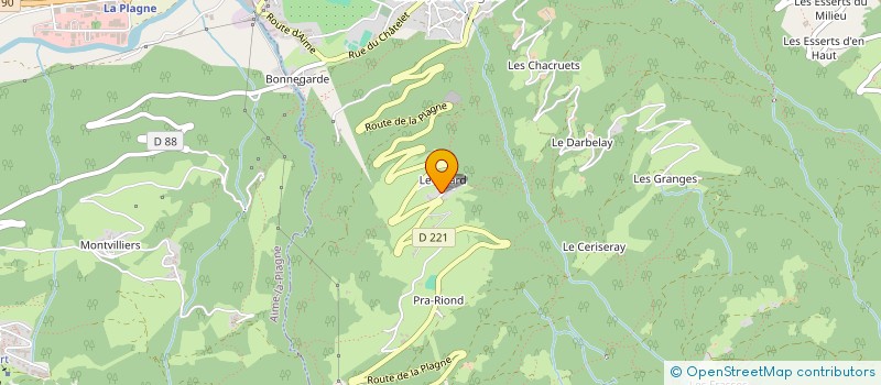 localisation de l'entreprise MADAME ANAIS BIGOT  LA PLAGNE TARENTAISE