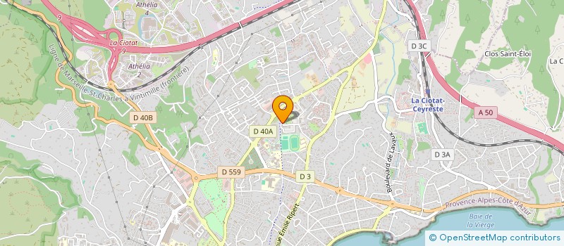 localisation de l'entreprise MADAME ANAIS BILLY  LA CIOTAT