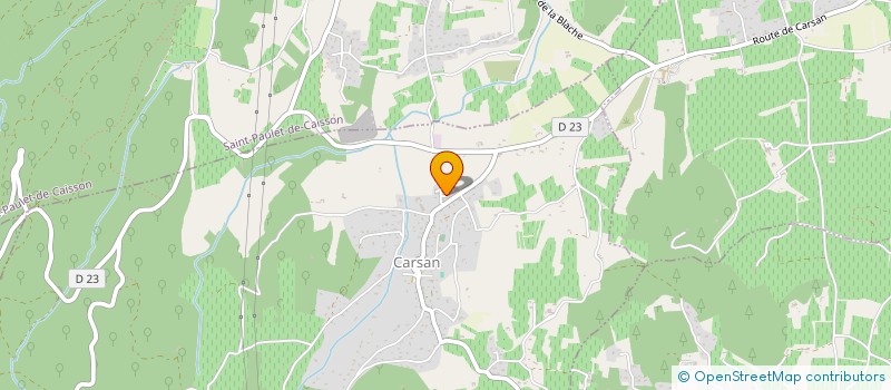 localisation de l'entreprise MADAME ANAIS BLANC  CARSAN