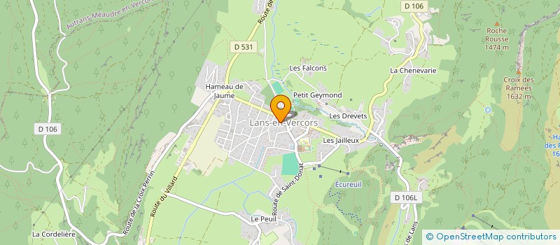 localisation de l'entreprise MADAME ANAIS BLANC  LANS-EN-VERCORS