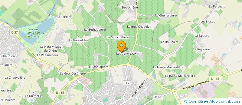 localisation de l'entreprise MADAME ANAIS BLIN  LE LOROUX-BOTTEREAU