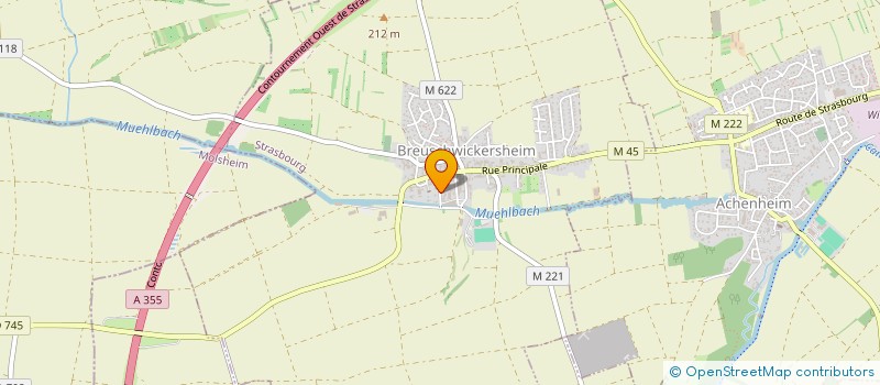 localisation de l'entreprise MADAME ANAIS BOISARD  BREUSCHWICKERSHEIM