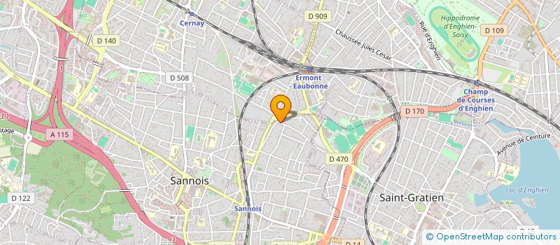 localisation de l'entreprise MADAME ANAIS BONAVENTURE  SANNOIS