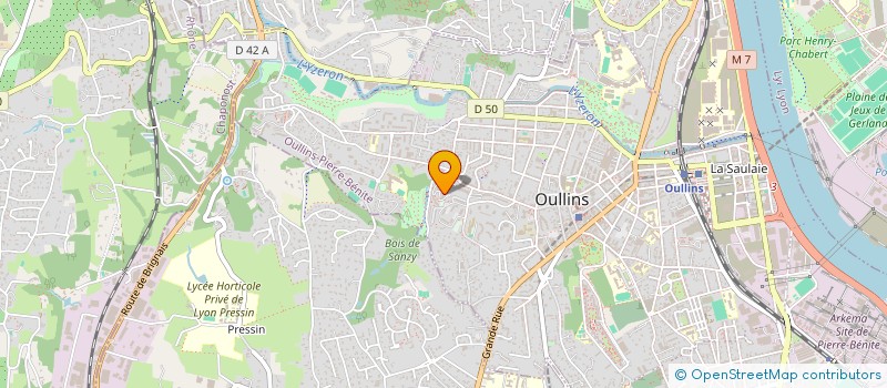 localisation de l'entreprise MADAME ANAIS BONNEFOND  OULLINS-PIERRE-BENITE